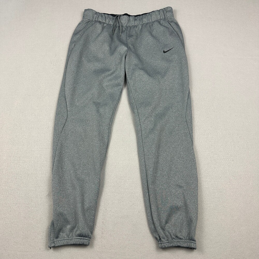 Nike Pants Women Medium Gray Tapered Jogger Leg Spell Out Sweatpants Sports M